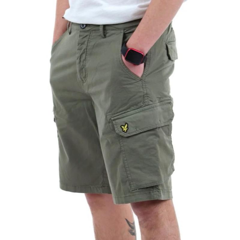 bermuda cargo LYLE&SCOTT con Logo Laterale Ricamato Taglie 46 48 50 52 Comfort Elegante per Ogni Occasione in Materiale Morbido e Stile Unico