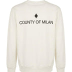 Felpa COUNTY OF MILAN nera garzata Taglie XS S M L XL XXL Comfort Elegante Materiale Morbido Stile Unico per Ogni Occasione