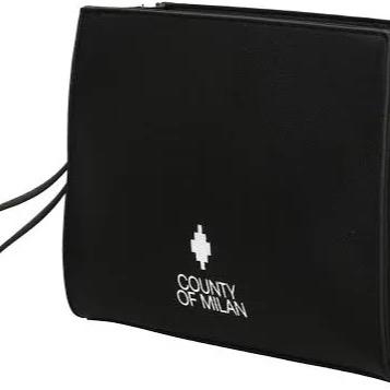 COUNTY OF MILAN pochette con Logo Esteso Frontale Taglia Unica Comfort Elegante in 100% Cotone per Ogni Occasione Stile Unico