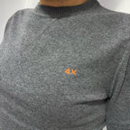 Sun68 maglioncino 100% Cotone con Logo Centrale Stampato Taglie S M L XL XXL 3XXL Comfort Elegante per Ogni Occasione