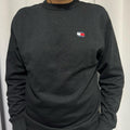 Tommy Jeans Felpa 100% Cotone con Logo Centrale Stampato Taglie S M L XL XXL Comfort Elegante per Ogni Occasione