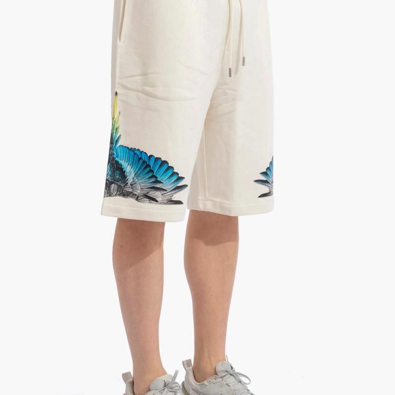 COUNTY OF MILAN bermuda 100% Cotone con Logo Laterale stampato su entrambi gambe Taglie S  Comfort Elegante per Ogni Occasione in Materiale Morbido e Stile Unico