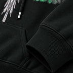 Felpa COUNTY OF MILAN nera garzata Taglie XS S M L XL XXL Comfort Elegante Materiale Morbido Stile Unico per Ogni Occasione