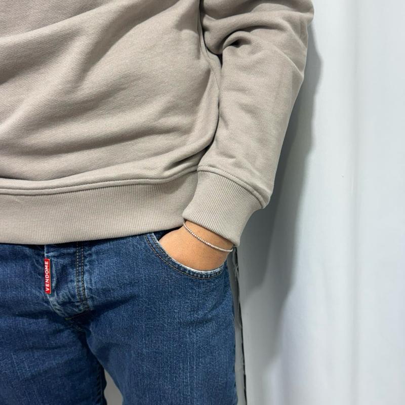 Tommy Jeans Felpa 100% Cotone con Logo Centrale Stampato Taglie S M L XL XXL Comfort Elegante per Ogni Occasione