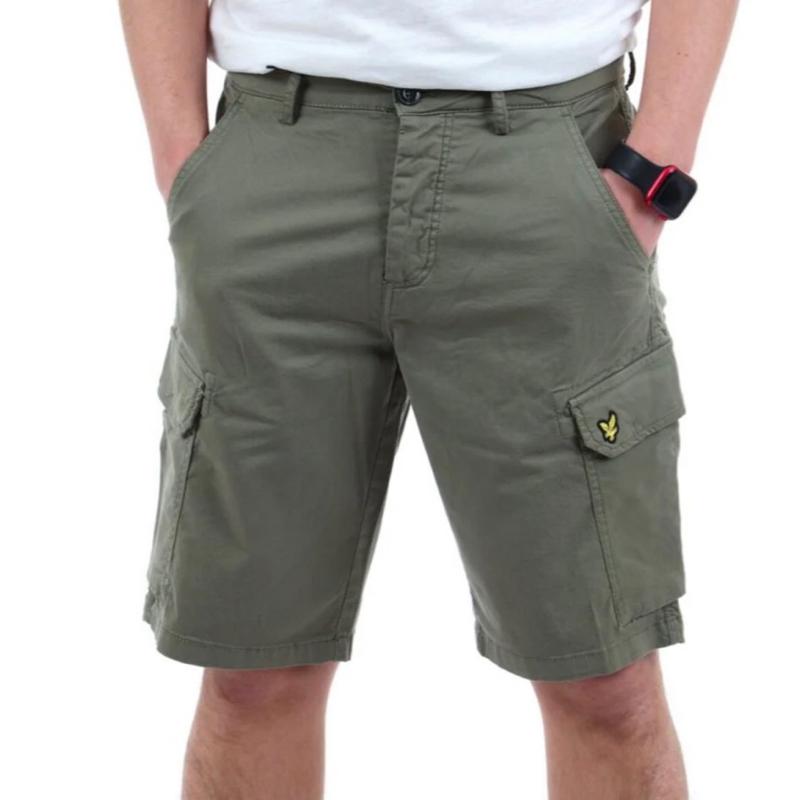 bermuda cargo LYLE&SCOTT con Logo Laterale Ricamato Taglie 46 48 50 52 Comfort Elegante per Ogni Occasione in Materiale Morbido e Stile Unico