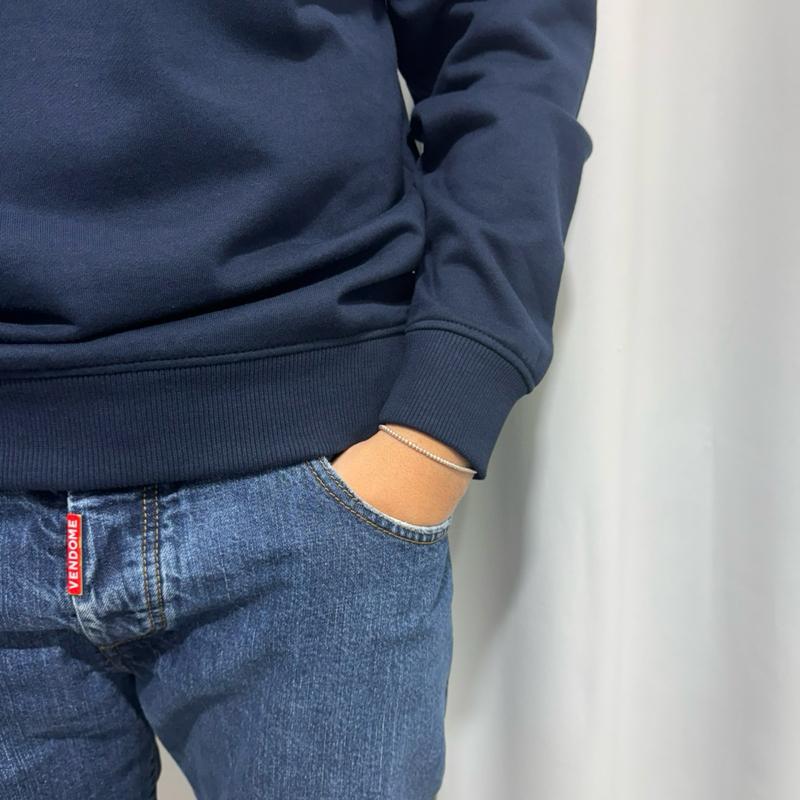 Tommy Jeans Felpa 100% Cotone con Logo Centrale Stampato Taglie S M L XL XXL Comfort Elegante per Ogni Occasione