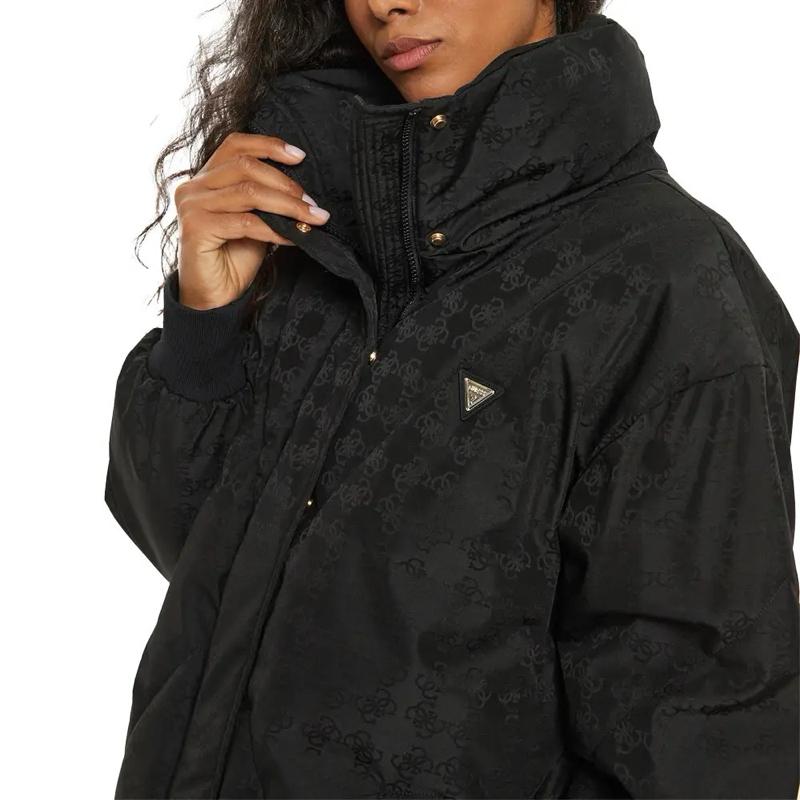 Cappottino guess nero donna Comfort Elegante Materiale Morbido Stile Unico per Ogni Occasione