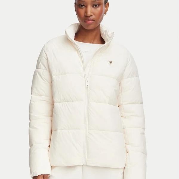 Piumino guess bianco donna Comfort Elegante Materiale Morbido Stile Unico per Ogni Occasione
