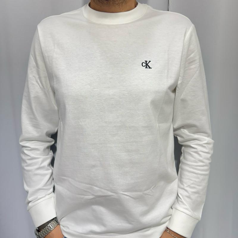 Maglia manica lunga CALVIN KLEIN  Taglie S M L XL Comfort Elegante Materiale Morbido Stile Unico per Ogni Occasione