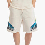 COUNTY OF MILAN bermuda 100% Cotone con Logo Laterale stampato su entrambi gambe Taglie S  Comfort Elegante per Ogni Occasione in Materiale Morbido e Stile Unico
