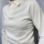 Sun68 maglioncino a polo  100% Cotone con Logo Centrale Stampato Taglie S M L XL XXL 3XXL Comfort Elegante per Ogni Occasione