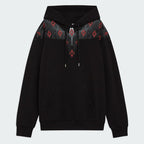 Felpa COUNTY OF MILAN nera garzata Taglie S M L XL Comfort Elegante Materiale Morbido Stile Unico per Ogni Occasione