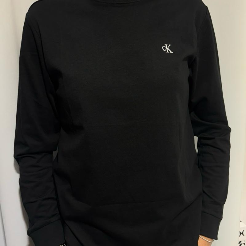 Maglia manica lunga CALVIN KLEIN  Taglie S M L XL Comfort Elegante Materiale Morbido Stile Unico per Ogni Occasione