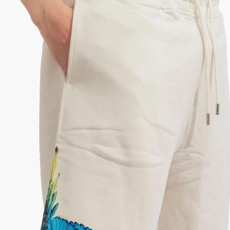COUNTY OF MILAN bermuda 100% Cotone con Logo Laterale stampato su entrambi gambe Taglie S  Comfort Elegante per Ogni Occasione in Materiale Morbido e Stile Unico