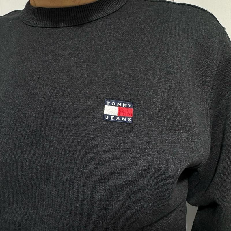 Tommy Jeans Felpa 100% Cotone con Logo Centrale Stampato Taglie S M L XL XXL Comfort Elegante per Ogni Occasione